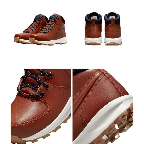 RARE Nike Manoa Leather SE High Boot Size 10 Rugged Orange Denim DC8892-800 NWOB - Picture 6 of 7
